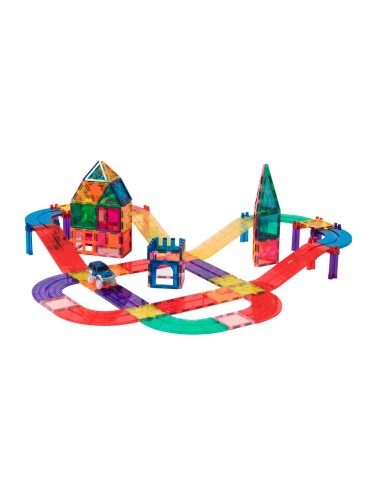 Juego de construccion magnetico circuito coches...