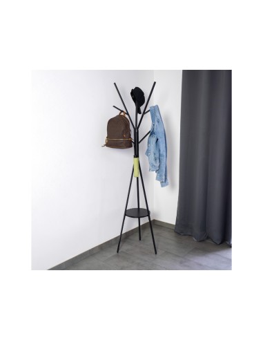 Perchero metalico maul avalon pie 9 colgadores...