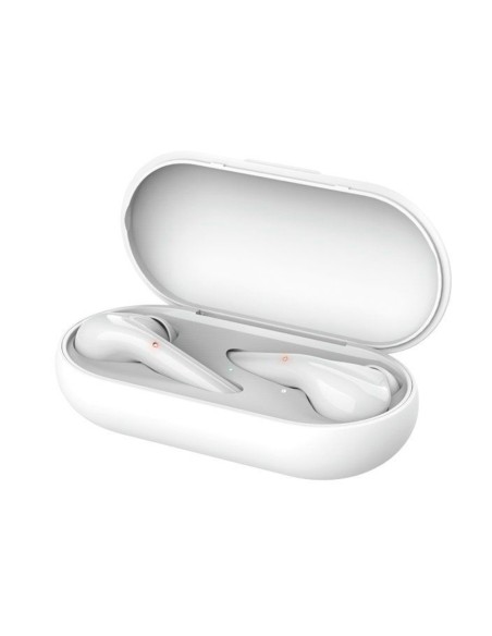 Auricular trust nika inalambrico bluetooth con estuche de carga color blanco