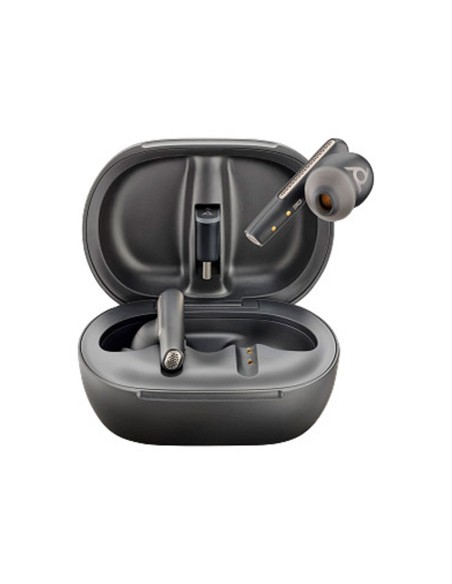 Auriculares poly inalambricos poly voyager free 60+ uc + adaptador bt700 usb-c + estuche de carga con pantalla tactil