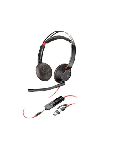 Auriculares poly con cable blackwire 5220 usb-c...