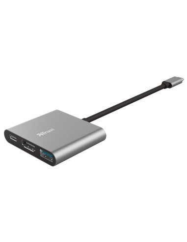 Adaptador trust dalyx 3 en 1 multipuerto usb-c...