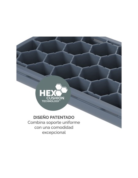 Alfombrilla para raton fellowes con reposamuñecas breyta azul 250x210x25 mm