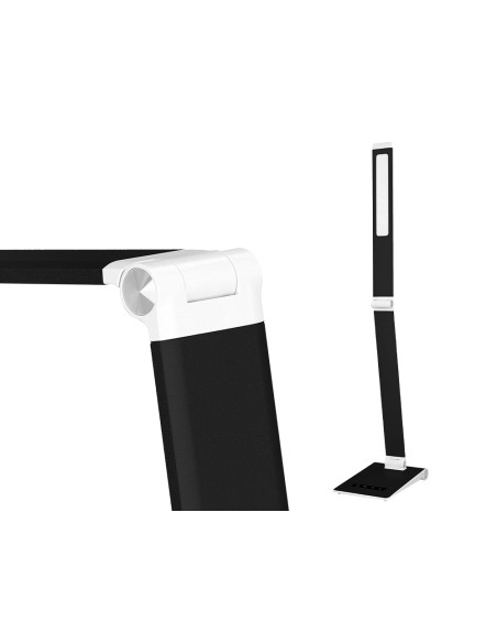 Lampara de escritorio q-connect sirio led 13w 800 lmtactil 3 niveles de color brillo regulable color negro