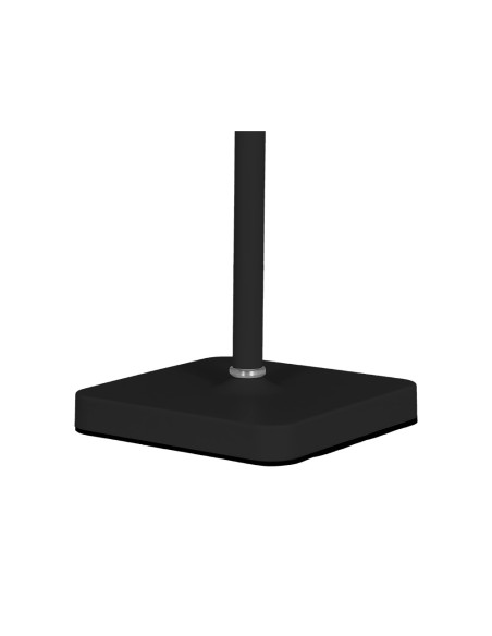 Lampara de escritorio q-connect nova led 2w 200 lm metalica tactil recargable usb-c color negro