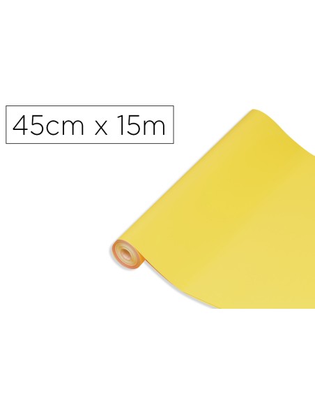 Rollo adhesivo d-c-fix amarillo lima ancho 45 cm largo 15 m
