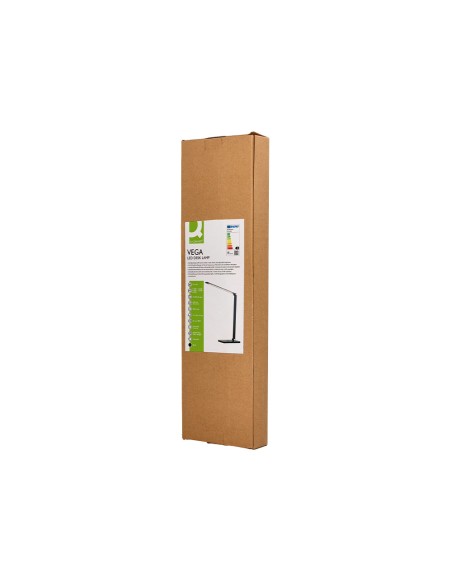Lampara de escritorio q-connect vega led 10w 400 lm tactil 5 niveles de color brillo regulable color negro