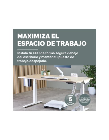 Soporte para cpu fellowes para uso debajo mesa...