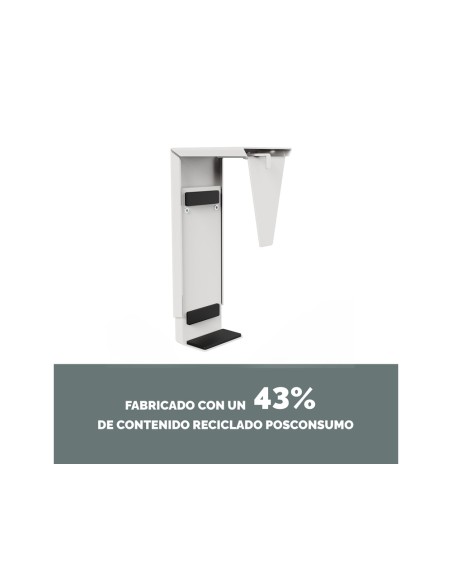 Soporte para cpu fellowes para uso debajo mesa color blanco