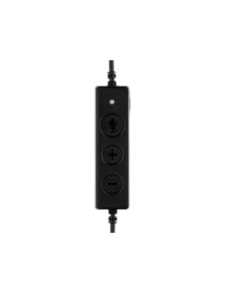 Auricular mediarange biaural diadema con microfono cable 2 m