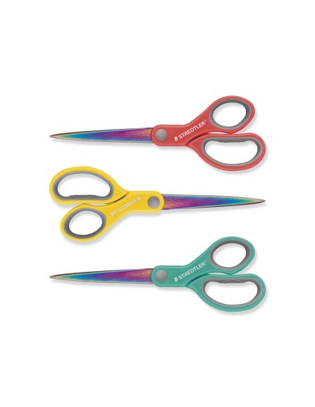 Tijeras staedtler norix 965 acero inoxidable mango ergonomico longitud 21 cm