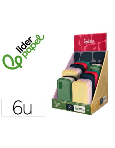 Estuche portatodo liderpapel funky 3...