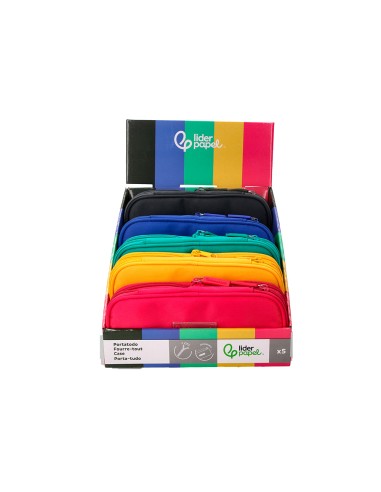 Estuche portatodo liderpapel color pop 2...