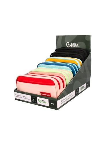 Estuche portatodo liderpapel duo 2 cremalleras...
