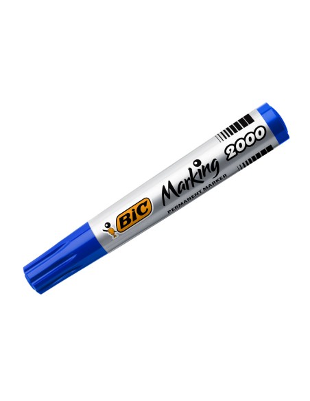 Rotulador bic marcador eco permanente marking 2000 azul trazo 1,7 mm caja de 12 unidades
