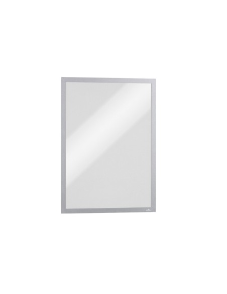 Marco porta anuncios durable duraframe magnetico din a3 color plata pack de 5 unidades