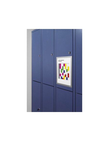 Marco porta anuncios durable duraframe magnetico din a4 color azul pack de 5 unidades
