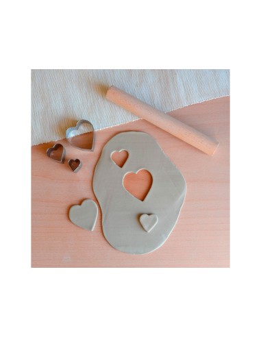 Cortador metalico sio-2 corazon set de 3 piezas