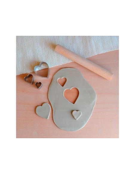 Cortador metalico sio-2 corazon set de 3 piezas