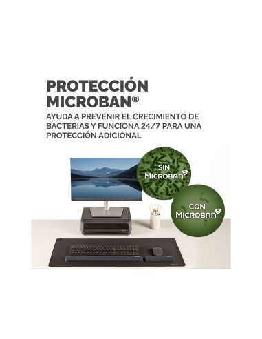 Reposamuñecas fellowes mini breyta negro...