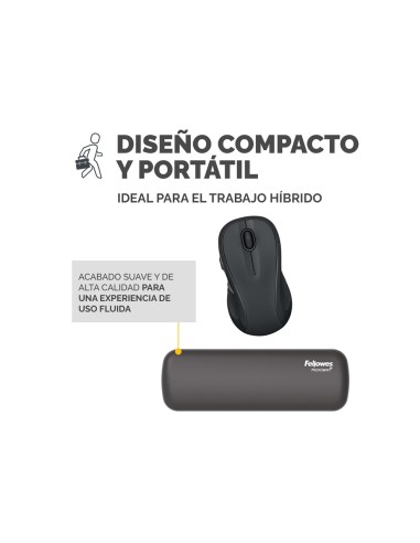 Reposamuñecas fellowes mini breyta negro...