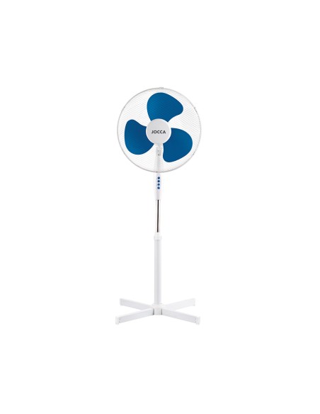 Ventilador de pie jocca 3 velocidades cabezal reclinable 40w diametro 400 mm 420x520x1200mm