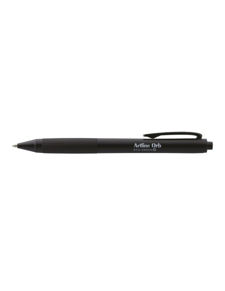 Boligrafo artline orb eco green retractil 1 mm negro