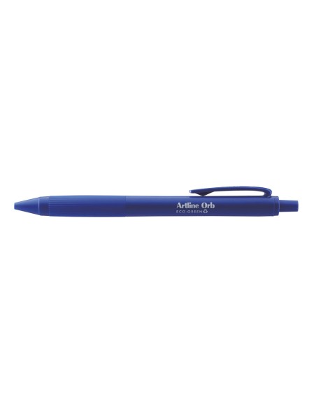 Boligrafo artline orb eco green retractil 1 mm azul