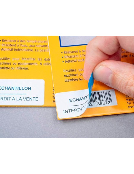 Etiqueta adhesiva cubriente avery permanente para impresora laser blanca 63,5x 38,1 mm caja de 525 unidades