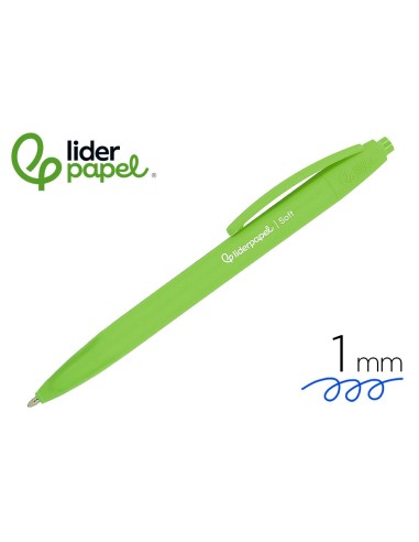 Boligrafo liderpapel punta 1 mm retractil con...