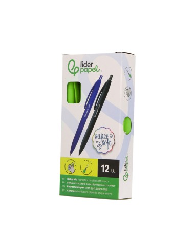 Boligrafo liderpapel punta 1 mm retractil con...