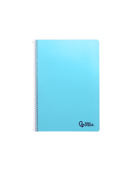 Cuaderno espiral liderpapel a4 smart tapa blanda 80h 75gr cuadro 3 mm con margen colores surtidos