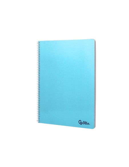 Cuaderno espiral liderpapel a4 smart tapa blanda 80h 75gr cuadro 3 mm con margen colores surtidos