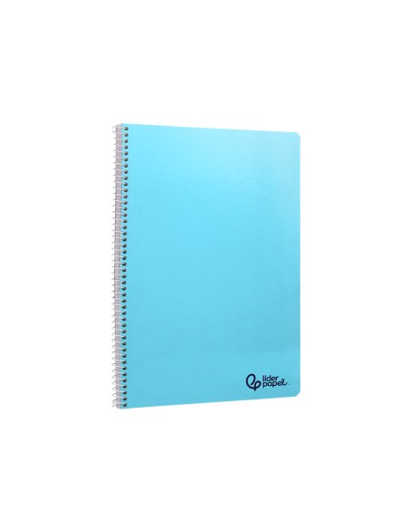 Cuaderno espiral liderpapel a4 smart tapa blanda 80h 75gr cuadro 3 mm con margen colores surtidos