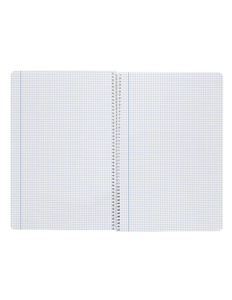 Cuaderno espiral liderpapel a4 smart tapa blanda 80h 75gr cuadro 3 mm con margen colores surtidos