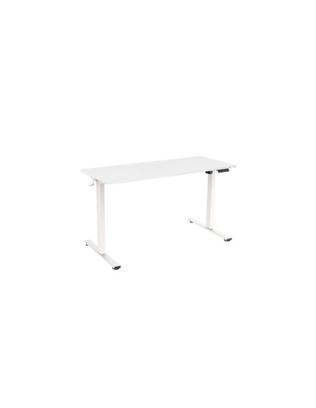 Mesa regulable rocada e-table eco regulable en altura electrica estructura metalica blanco/blanco 160x80 cm
