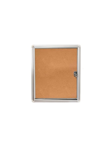 Vitrina de anuncio rocada puerta apertura corcho 9xa4