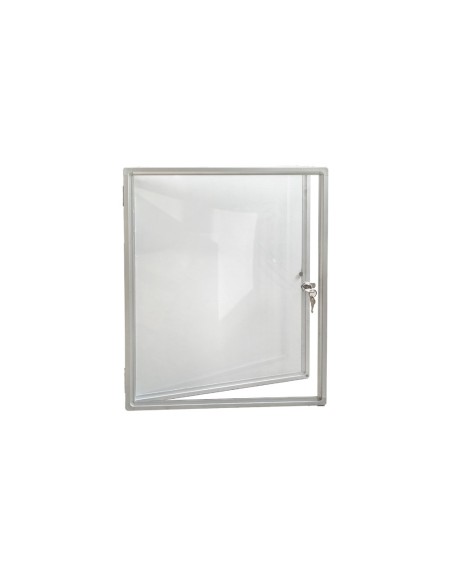 Vitrina de anuncio rocada puerta apertura horizontal lacada magnetica 10xa4