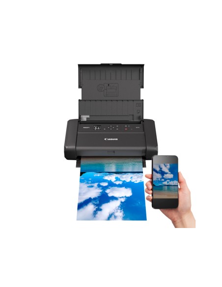 Impresora portatil canon maxify bx110 a4 tinta 9ppm negro/5ppm color bandeja entrada 50 hojas bateria