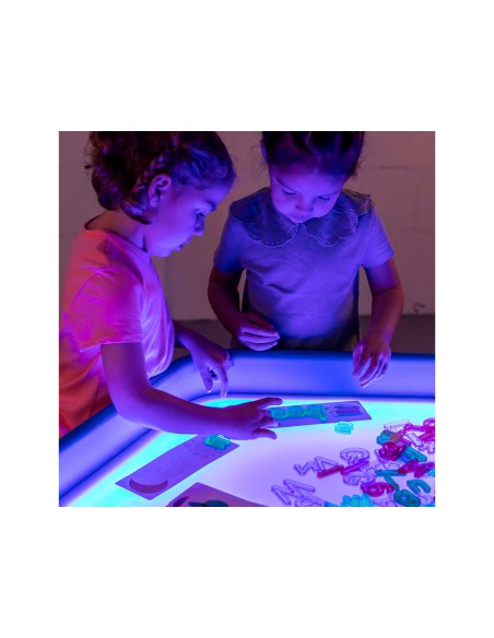 Bandeja sensorial led tuff tray con soporte metalico ajustable + 3 años