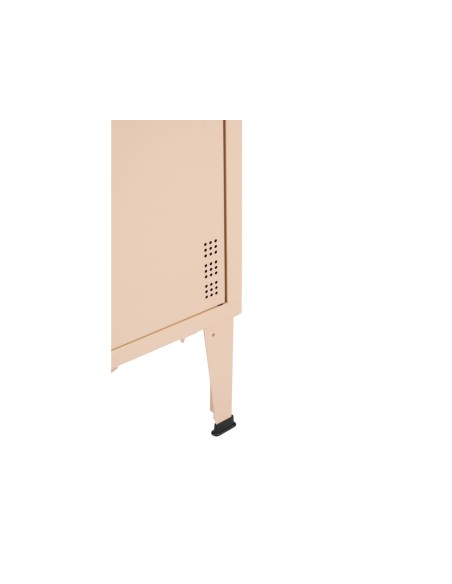 Taquilla metalica bi-office 1 modulo 2 puertas color beige 1900x300x500 mm