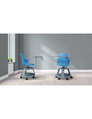 Silla bi-office confidente modular con ruedas y...