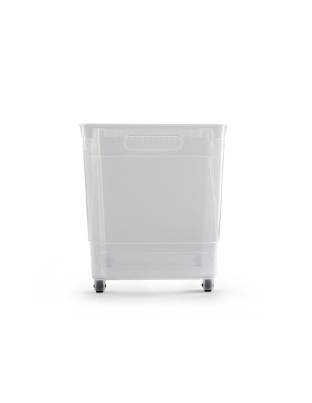Carrito multiusos plasticforte n 2 transparente con asa 240x455x275 mm