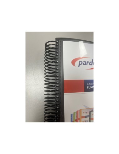 Carpeta pardo escaparate con espiral 80 fundas...