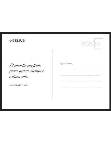 Lote escritura belius dia del padre 2026 9 piezas + 2 piezas regalo + 2 cartelas diseño + 10 postales