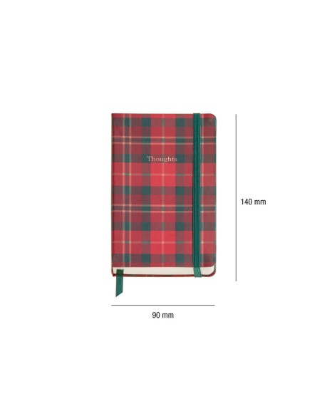 Cuaderno cosido miqulerius lennox highland days logbook 90x140 mm liso 100 hojas marfil