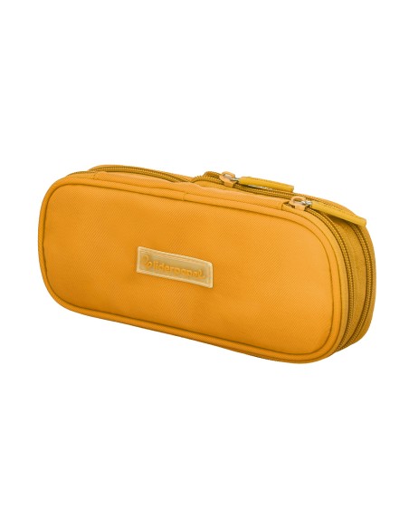 Estuche portatodo liderpapel color pop 2 cremalleras compartimento extensible 230x60 mm