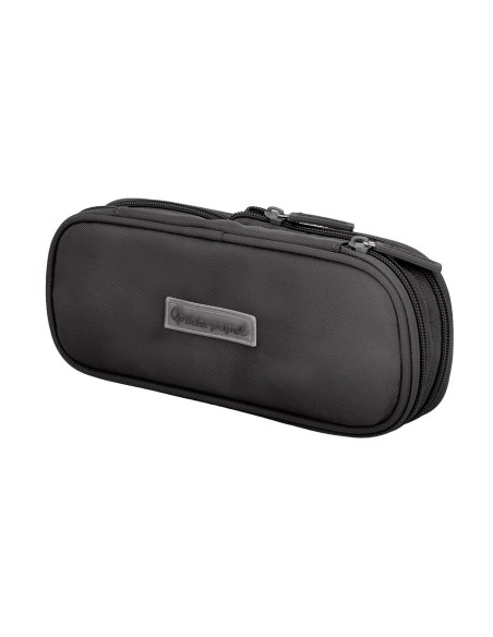 Estuche portatodo liderpapel color pop 2 cremalleras compartimento extensible 230x60 mm