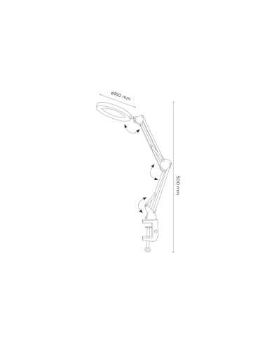 Lampara de escritorio q-connect hadar led 8w...