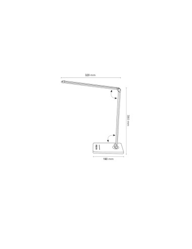 Lampara de escritorio q-connect vega led 10w...